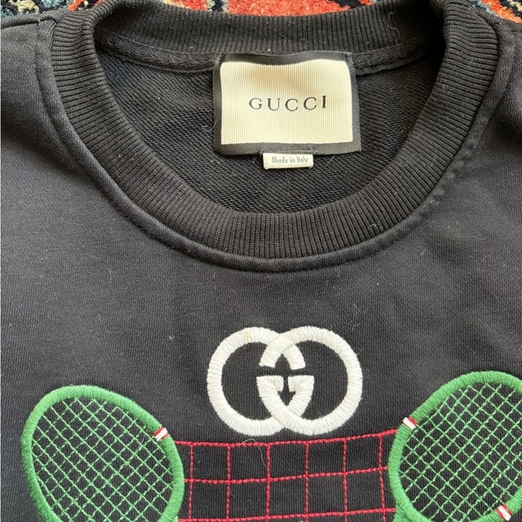 Women’s Gucci Black Tennis Sweatshirt XL - Picture 4 of 8